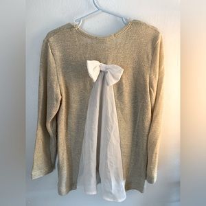 Golden Bow Sweater